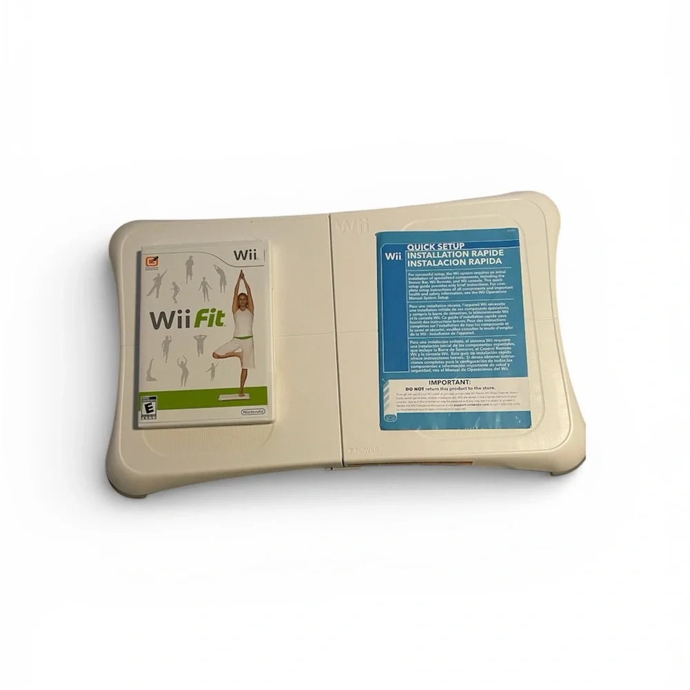 Nintendo Wii Fit with Green and White Design